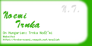 noemi trnka business card